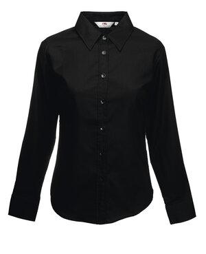 Fruit of the Loom SS001 - Feminin passform långärmad Oxfordskjorta