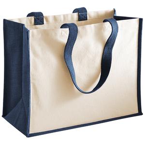 Westford mill WM422 - Klassisk Burlap Shopping Bag