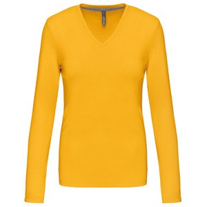 Kariban K382 - LADIES LONG SLEEVE V-NECK T-SHIRT