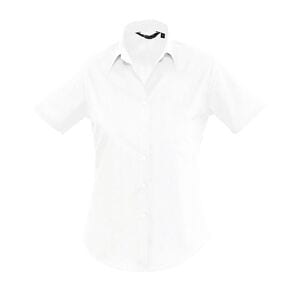 SOL'S 16070 - Kvinnor kortärmad Poplin Shirt Escape White