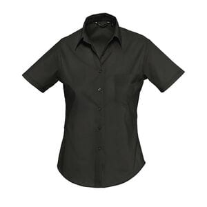 SOL'S 16070 - Kvinnor kortärmad Poplin Shirt Escape Black