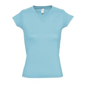 SOL'S 11388 - Kvinnat-shirt "V" -krage MOON Atoll Blue