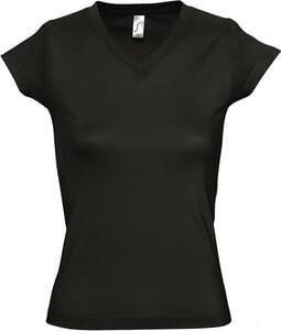 SOL'S 11388 - Kvinnat-shirt "V" -krage MOON Deep Black