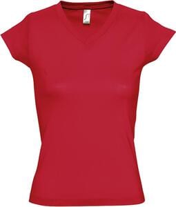 SOL'S 11388 - Kvinnat-shirt "V" -krage MOON Red