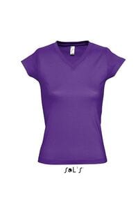 SOL'S 11388 - Kvinnat-shirt "V" -krage MOON Violet foncé