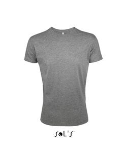 SOL'S 00553 - REGENT FIT rund T-shirt herr Heather Gray