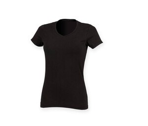 Skinnifit SK122 - T-shirt med V-ringad stretch för kvinnor