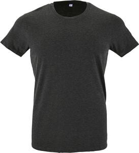 SOL'S 00553 - REGENT FIT rund T-shirt herr Charcoal Melange