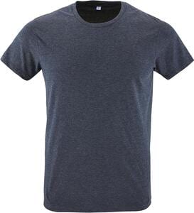 SOL'S 00553 - REGENT FIT rund T-shirt herr Heather denim