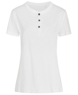 Stedman STE9530 - Sharon Ss T-shirt med rund hals för kvinnor med knappar