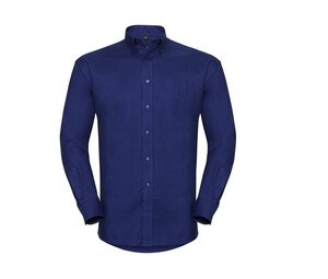 Russell Collection JZ932 - Oxford skjorta för män Bright Royal