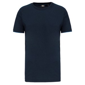WK. Designed To Work WK3020 - Herr Daytoday kortärmad T-shirt Navy / Light Royal Blue