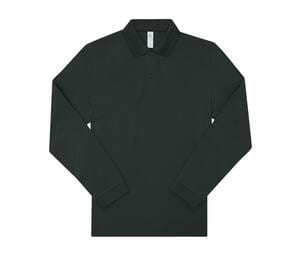 B&C BCU425 - Long-sleeved fine piqué poloshirt