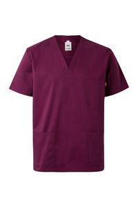 Velilla 535206S - STRETCH SCRUB TOP Eggplant