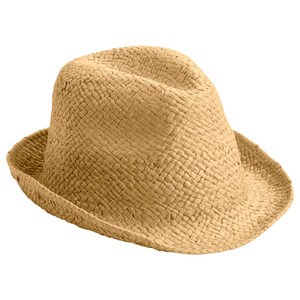 EgotierPro 38055 - Kortbrättad Unisex Hatt i Flexibel Rotting MADEIRA