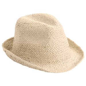 EgotierPro 38055 - Kortbrättad Unisex Hatt i Flexibel Rotting MADEIRA Natural