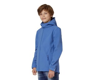 B&C BC651 - Kids Fleece med huva