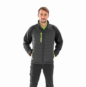 Result R237X - BLACK COMPASS PADDED SOFT SHELL JACKET