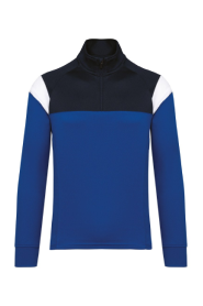 Proact PA387 - Adult zipped neck training top - Dark Royal Blue / Navy